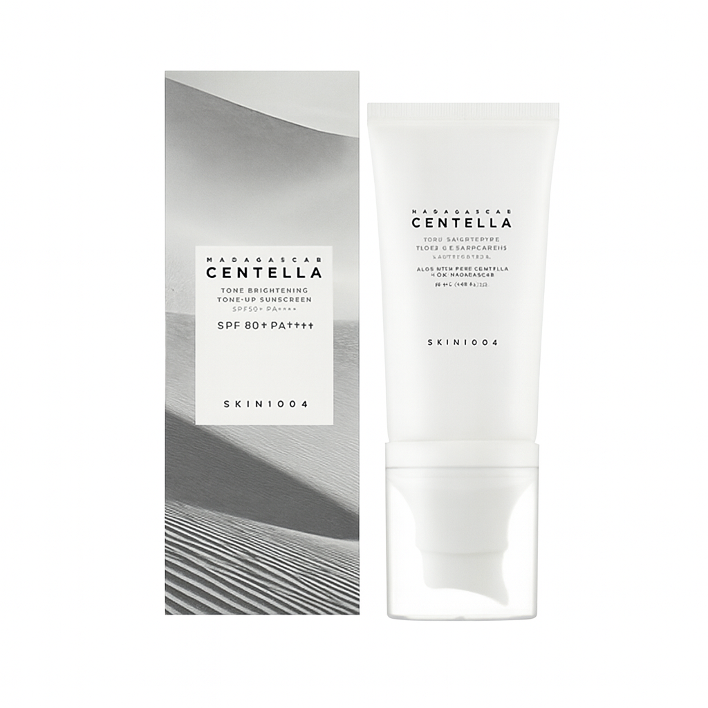 ضدآفتاب روشن‌کننده و تون آپ سنتلا اسکین  1004 Centella SPF50+ مناسب انواع پوست