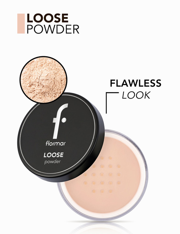 پودر فیکس فلورمار Loose Powder با پوشش سبک و جلوه طبیعی