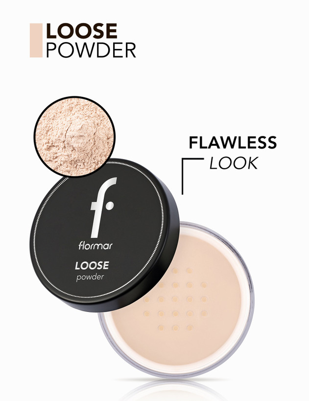 پودر فیکس فلورمار Loose Powder با پوشش سبک و جلوه طبیعی