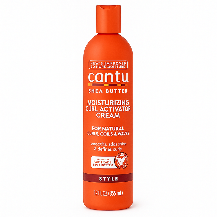 Cantu Moisturizing Curl Activator Cream – کرم آبرسان و تقویتکننده فر موهای خشک و مجعد حاوی شی باتر