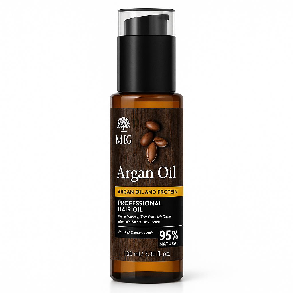 MIGE Argan Oil & Protein Hair Oil – روغن آرگان حرفه‌ای مغذی و ضد ریزش مو میگ