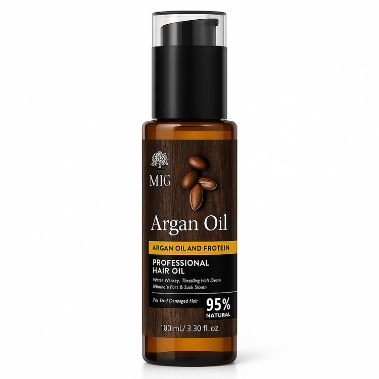 MIGE Argan Oil & Protein Hair Oil – روغن آرگان حرفهای مغذی و ضد ریزش مو میگ