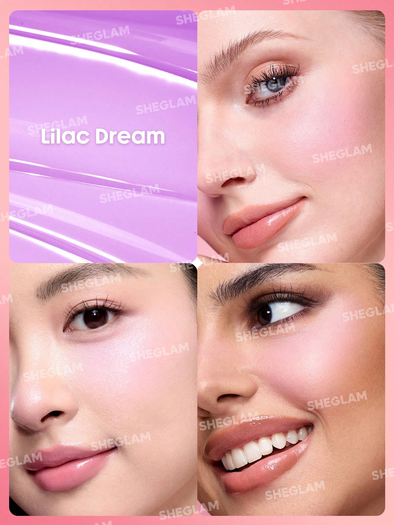 SHEGLAM Lilac Dream Liquid Blush – رژ گونه مایع شیگلم رنگ لیلاک دریم