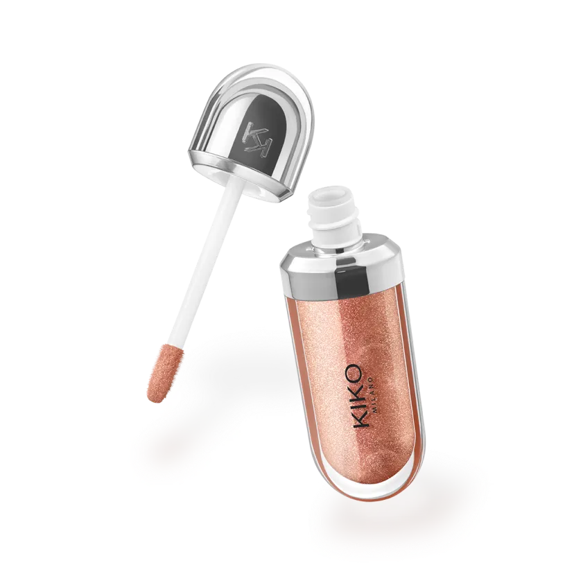 KIKO 3D Hydra Lip Gloss 18 Golden Sparkle – لیپ‌گلاس کیکو رنگ گلدن اسپارکل