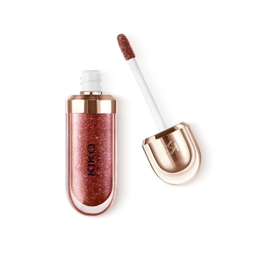 KIKO 3D Hydra Lip Gloss 44 Disruptive Brown – لیپ‌گلاس کیکو رنگ دیسراپتیو براون