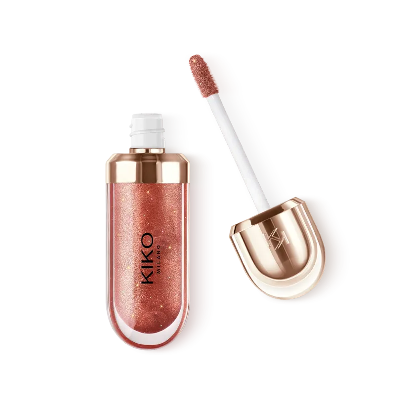 KIKO 3D Hydra Lip Gloss 45 Enchanting Rosewood – لیپ‌گلاس کیکو رنگ انچنتینگ روزوود