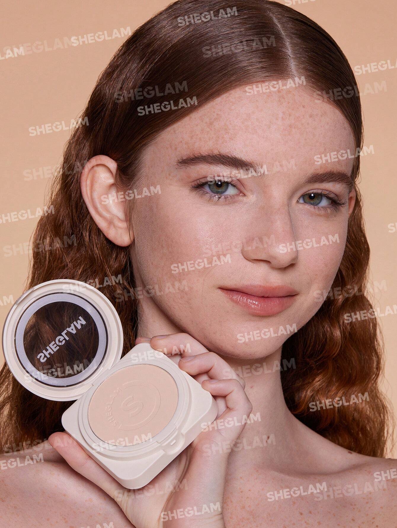 SHEGLAM Skin-Focus Powder Foundation Fair – پنکک اسکین فوکِس شیگلم رنگ فِیر