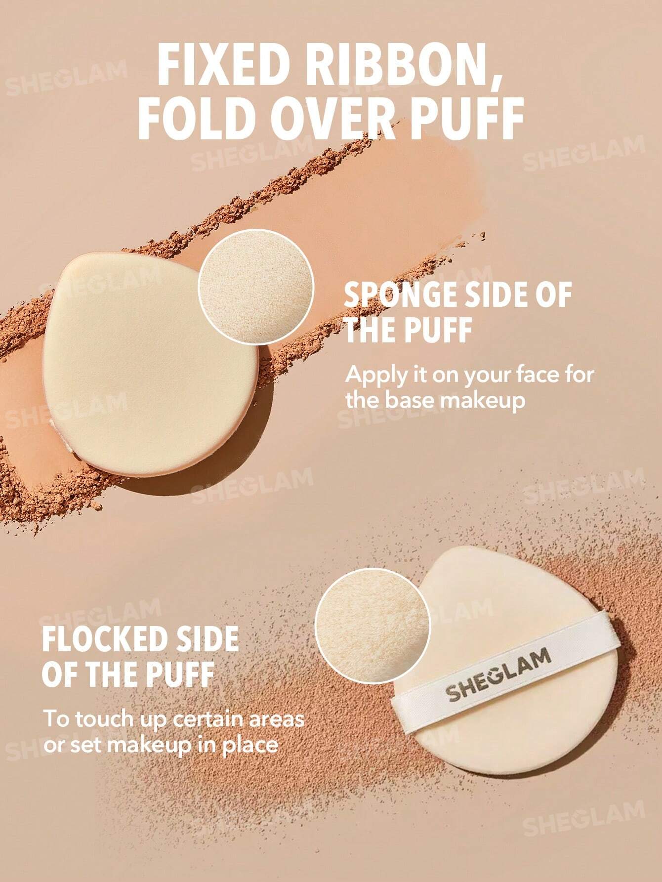 SHEGLAM Skin-Focus Powder Foundation Fair – پنکک اسکین فوکِس شیگلم رنگ فِیر