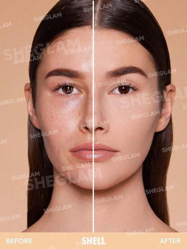 SHEGLAM Skin-Focus Powder Foundation Shell – پنکک اسکین فوکس شیگلم رنگ شل