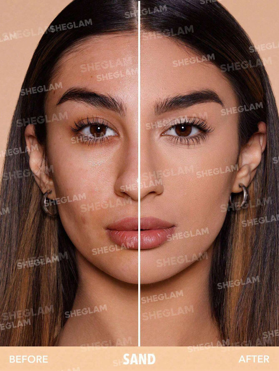 SHEGLAM Skin-Focus Powder Foundation Sand – پنکک اسکین فوکس شیگلم رنگ سند