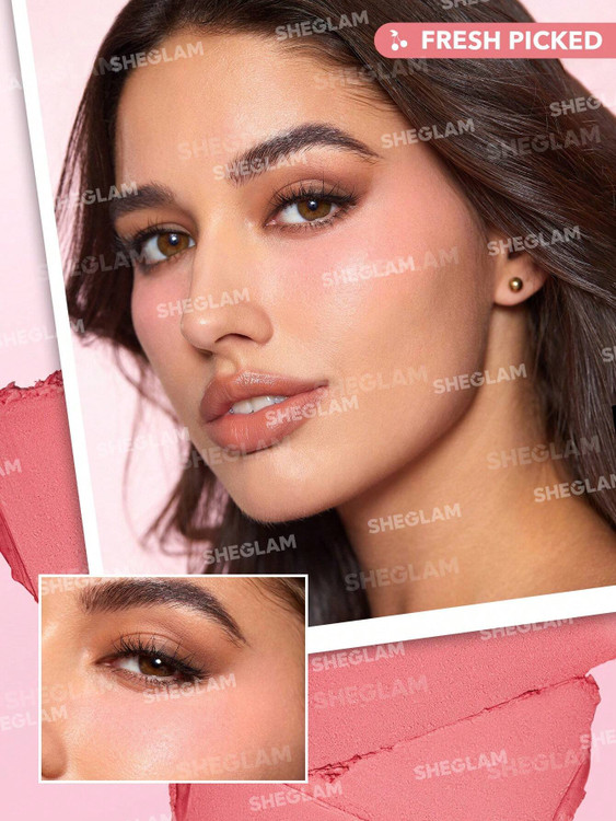 SHEGLAM Very Cherry Cream Stack Pink – رژگونه و لیپ کرمی شیگلم رنگ صورتی