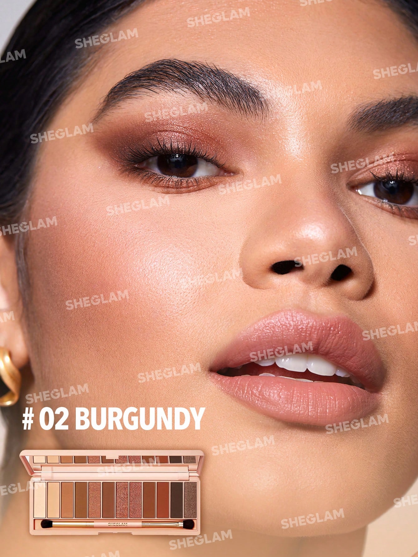 SHEGLAM Burgundy Eyeshadow Palette – پالت سایه چشم شیگلم بورگاندی