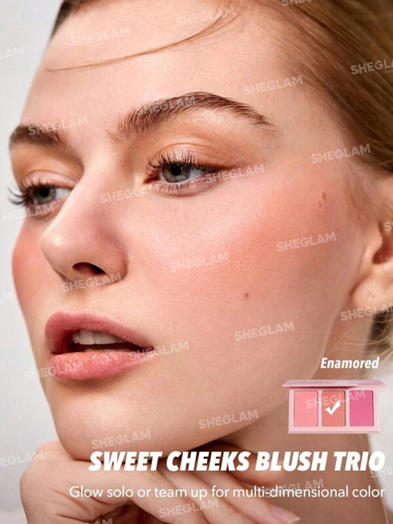 SHEGLAM Sweet Cheeks Blush Trio Enamored – پالت رژگونه شیگلم انامورد