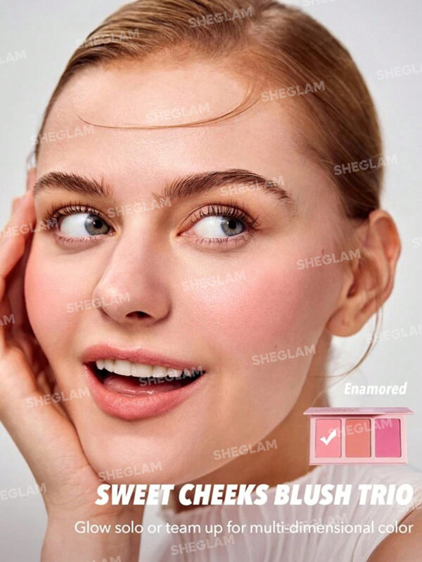 SHEGLAM Sweet Cheeks Blush Trio Enamored – پالت رژگونه شیگلم انامورد