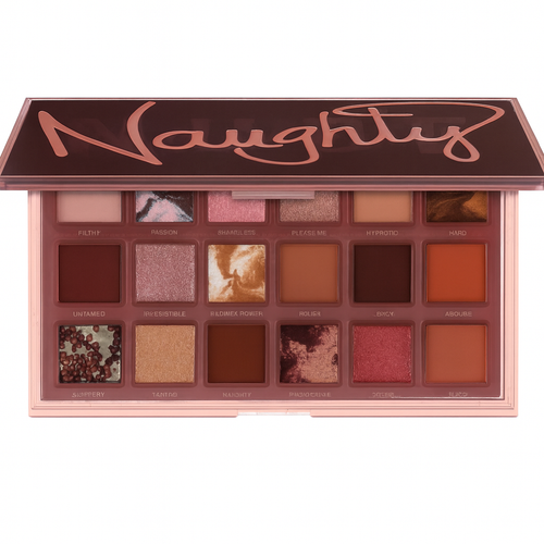 پالت سایه چشم هدی بیوتی Naughty Nude با رنگهای نود گرم و رز