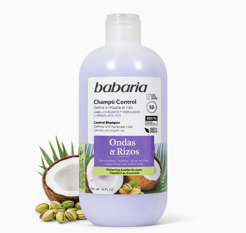 شامپو موهای فر باباریا Ondas & Rizos مخصوص موهای فر و موجدار Babaria