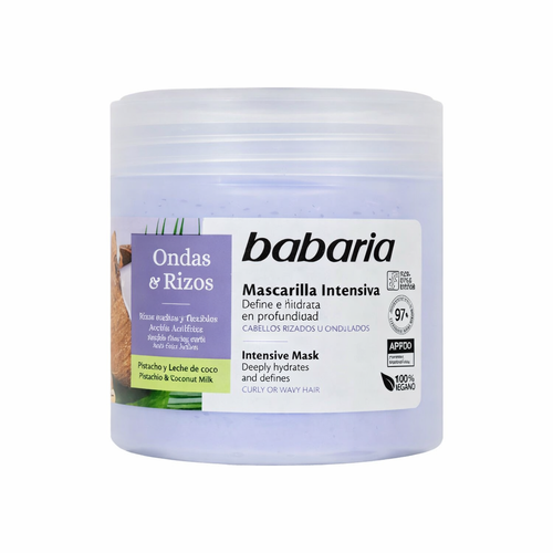 ماسک مو باباریا Ondas & Rizos مخصوص موهای فر و موجدار آبرسان و ضد وز اصل اسپانیا