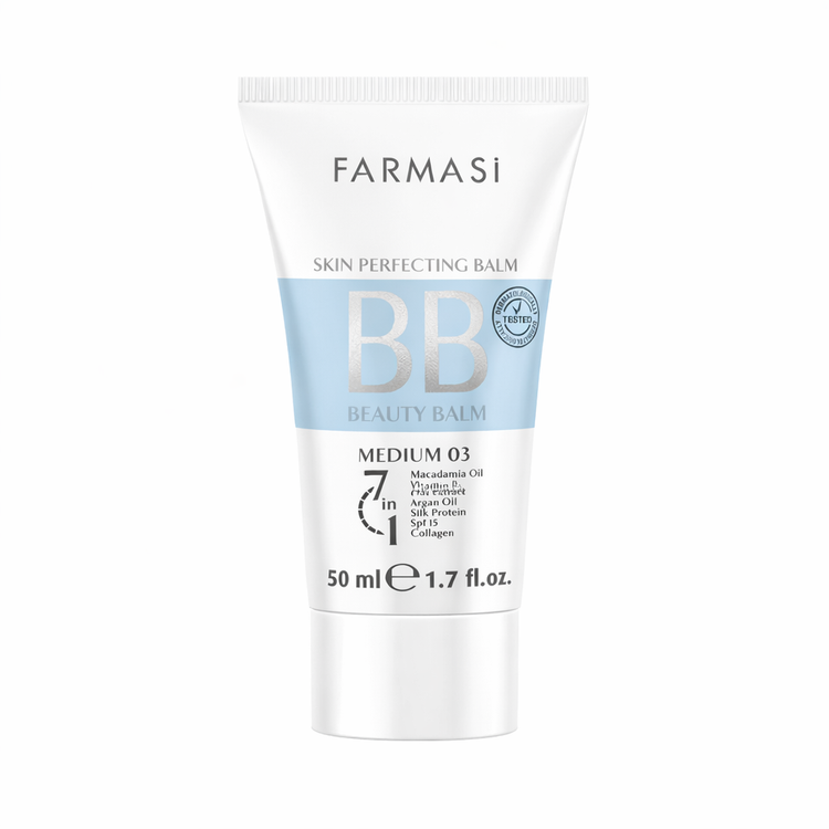 بی بی کرم فارماسی Farmasi BB Cream SPF15 اصل با پوشانندگی متوسط و آبرسان