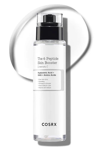 تونر و سرم پپتاید 6 کوزارکس اصل کرهای COSRX The 6 Peptide Skin Booster آبرسان و ضدچروک