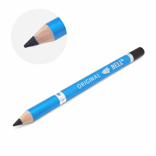 مداد چشم چوبی بل ORIGINAL پوکه آبی ضدآب و ماندگاری بالا Bell Wooden Eyeliner Pencil Waterproof Long Lasting Blue Body
