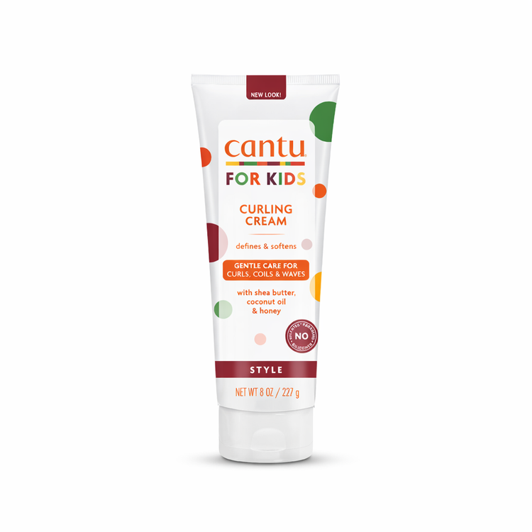 کرم فرکننده مو کودک کانتو مدل For Kids Curling Cream حاوی شی باتر، روغن نارگیل و عسل حجم 227 گرم