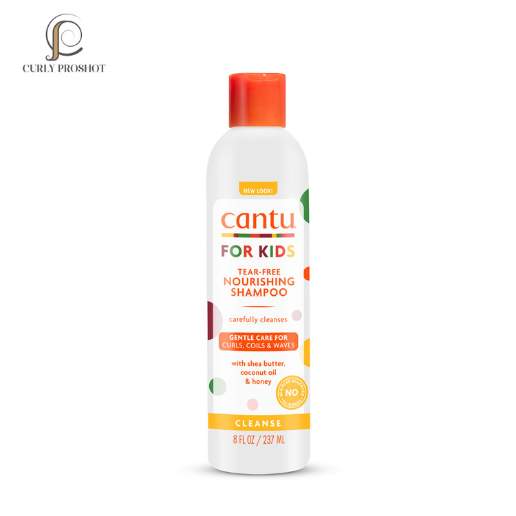 شامپو کودک بدون اشک کانتو مدل For Kids Nourishing Shampoo حاوی شی باتر، روغن نارگیل و عسل حجم 237 میلیلیتر