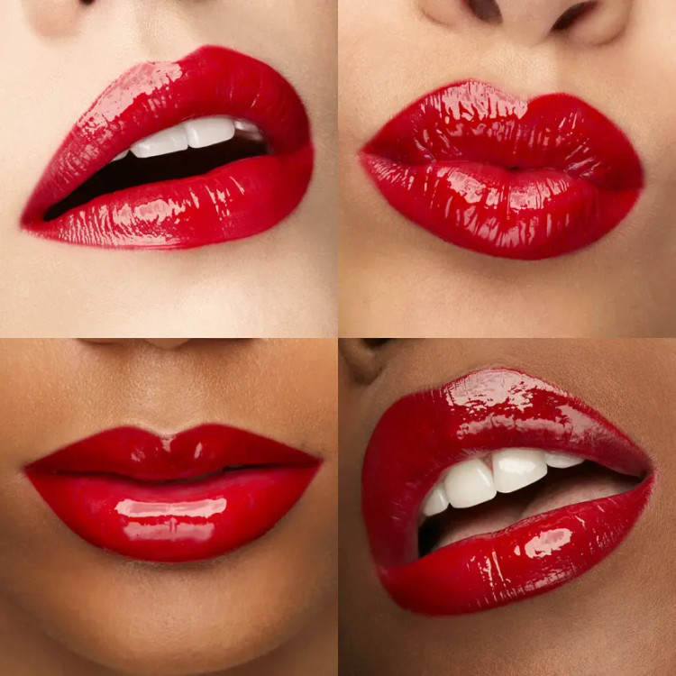 لیپ گلاس کیکو میلانو مدل 3D Hydra Lipgloss شماره 15 Cherry Red با جلوه براق و حجمدهنده لب