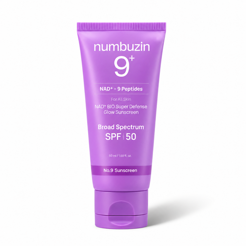 ضد آفتاب نامبوزین شماره 9 پلاس SPF50 مدل NAD+ Bio Super Defense Glow Sunscreen