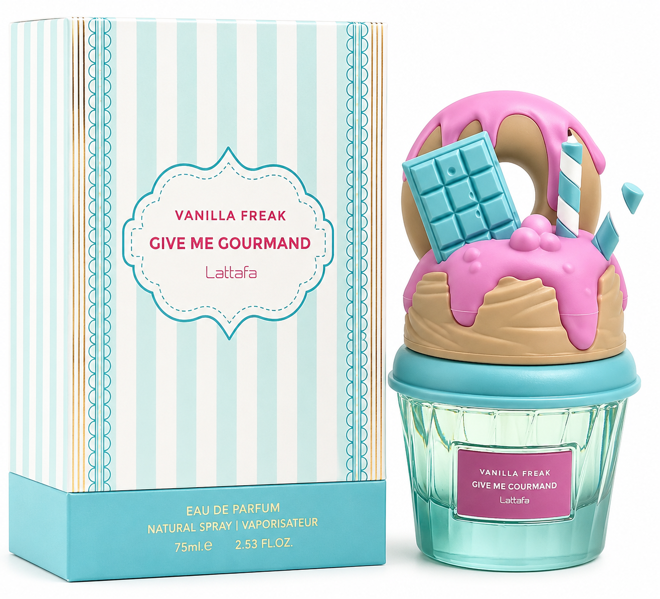 عطر زنانه لطافه مدل Vanilla Freak Give Me Gourmand ادو پرفیوم 75 میلی‌لیتر