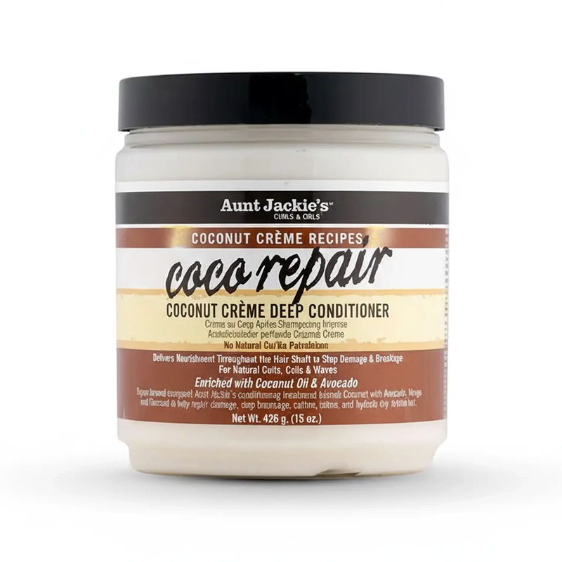 ماسک مو عمیق نارگیل عمه جکیز Coco Repair آبرسان و ترمیم‌کننده مو 426 گرم