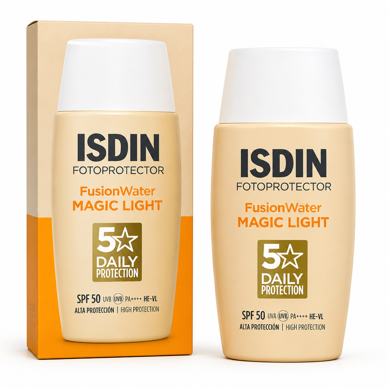 ضد آفتاب رنگی ایزدین فیوژن واتر مجیک لایت SPF50 مدل Fusion Water Magic Light