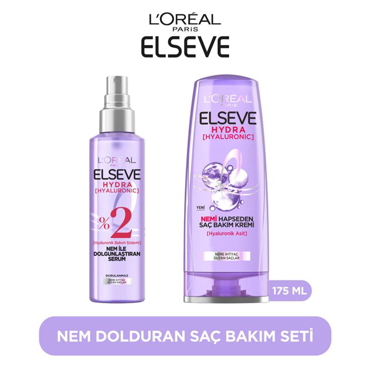 ست مراقبت مو لورآل السیو Hydra Hyaluronic حاوی هیالورونیک اسید