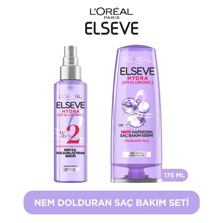 ست مراقبت مو لورآل السیو Hydra Hyaluronic حاوی هیالورونیک اسید